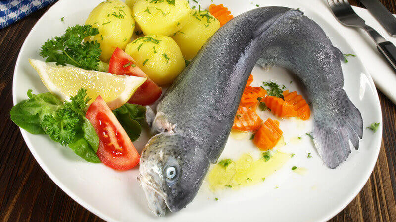 Forelle 1024 mg DHA und EPA pro 100 g